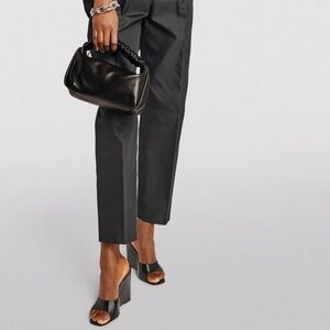 ALEXANDER WANG BLACK SCRUNCHIE MINI CROSSBODY BAG